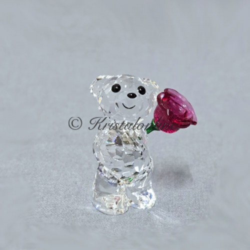 Swarovski Kristal | Lovlots | Karakters | Kris beren | Kris Beer - Een roos met liefde